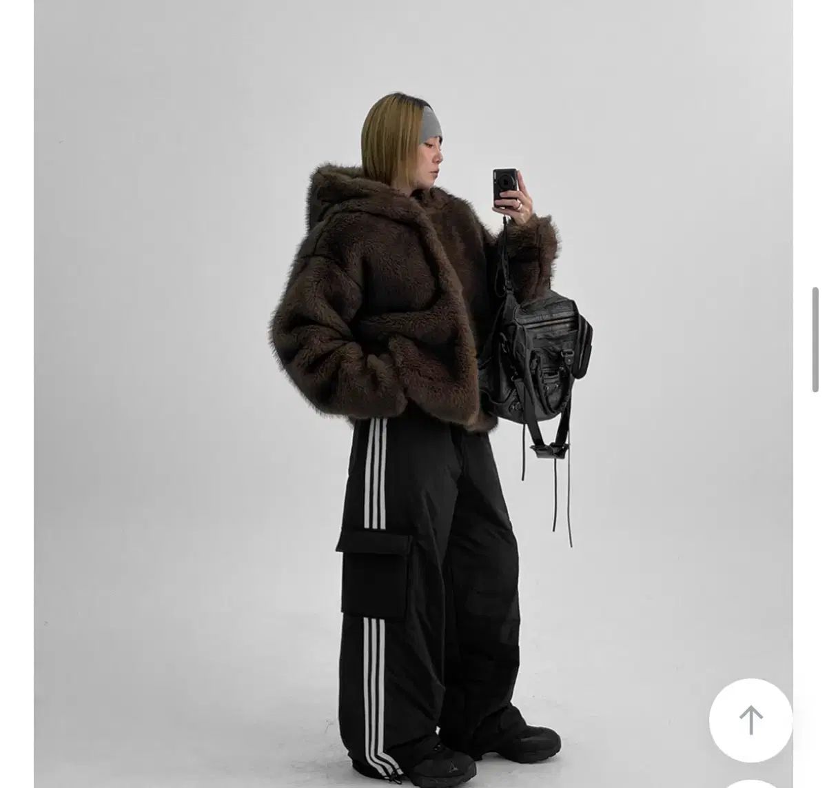 BLACKUP コルター ヘビ－ ファージャケット - ブラウン - メルカリ