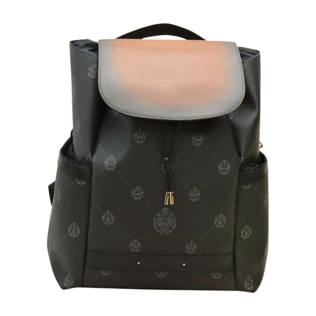 ベルルッティ Berluti ノマド バックパック リュックサック バッグ PVC レザー ブラック ブラウン メンズ F YA 950