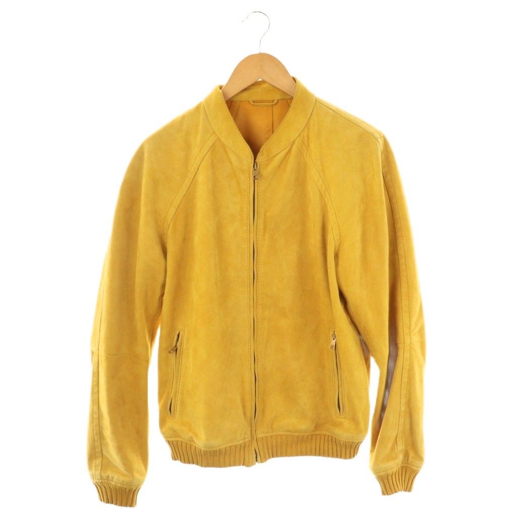 【中古】グッチ GUCCI トナカイ革 レインディアレザー ジャケット ブルゾン 48 イエロー 314017 メンズ グッチ GUCCI トナカイ革 レインディアレザー ジャケット ブルゾン 48