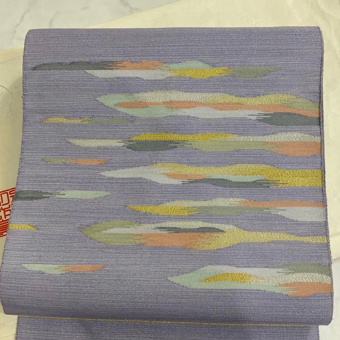 kimono one kimonoarisa 同然 センスの良い素敵な綴織 八寸名古屋帯 正絹 368㎝