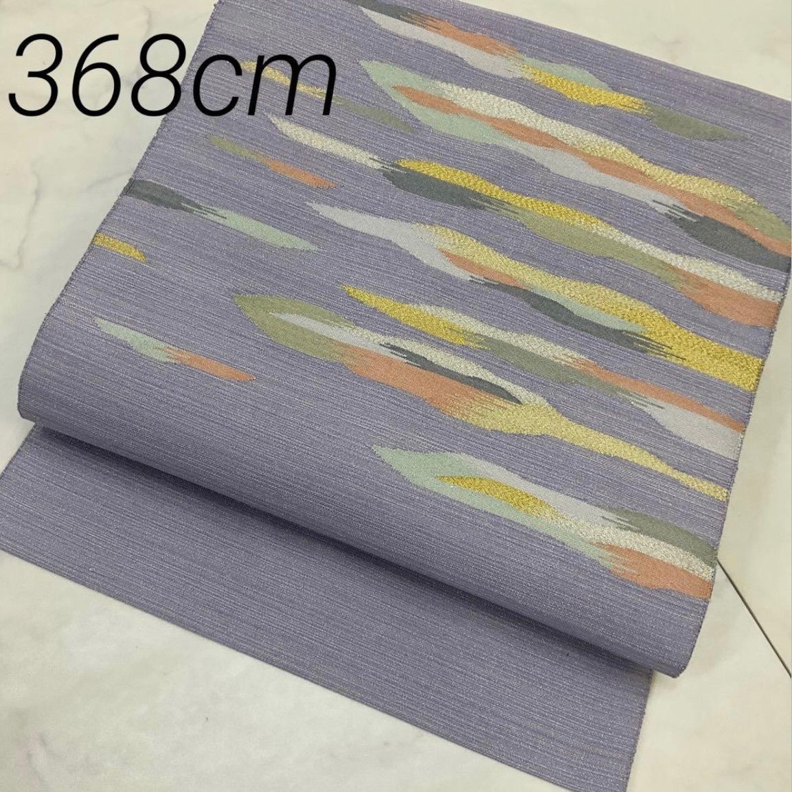 kimono one kimonoarisa 同然 センスの良い素敵な綴織 八寸名古屋帯 正絹 368㎝