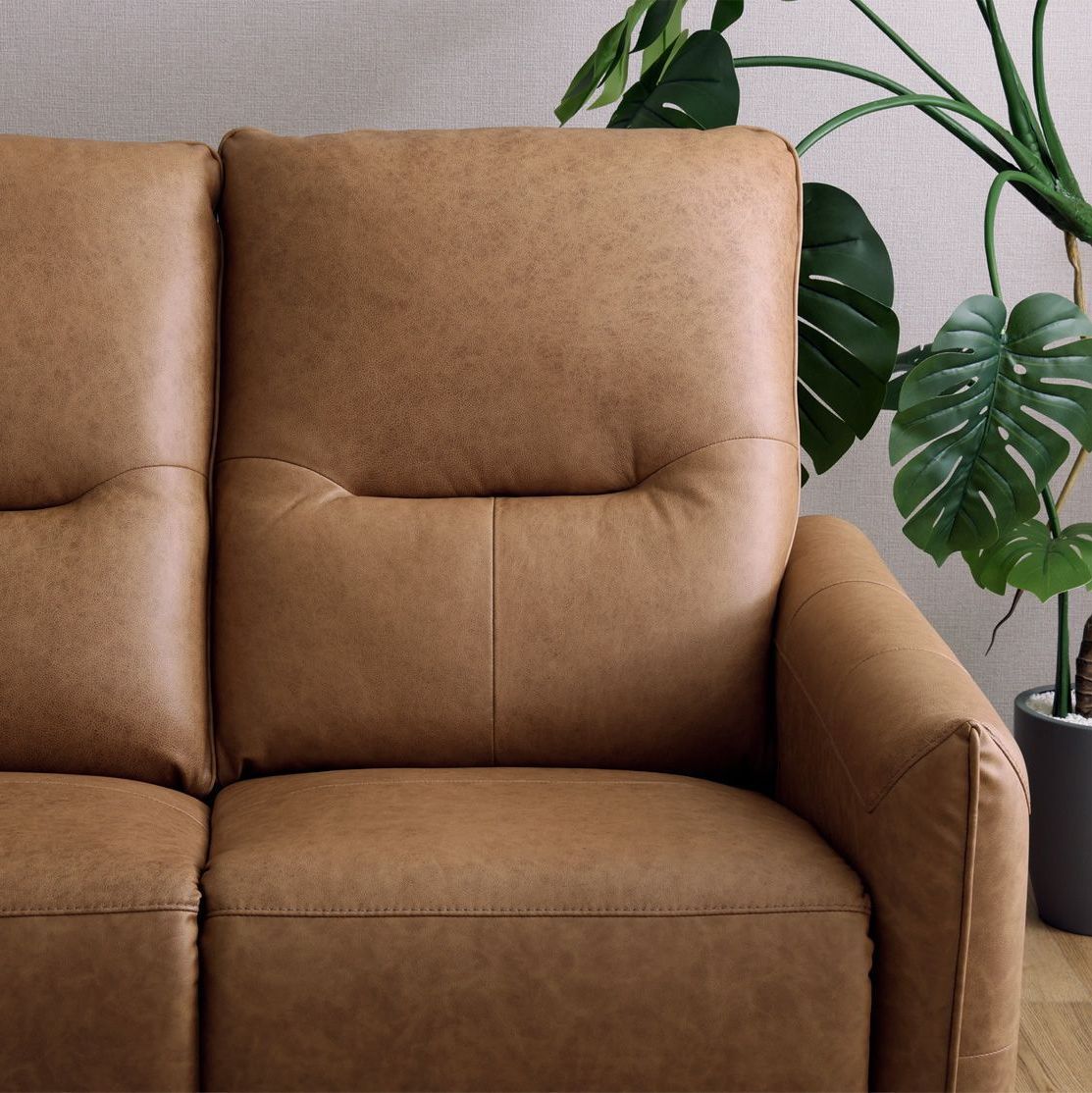 電動 レザーソファ