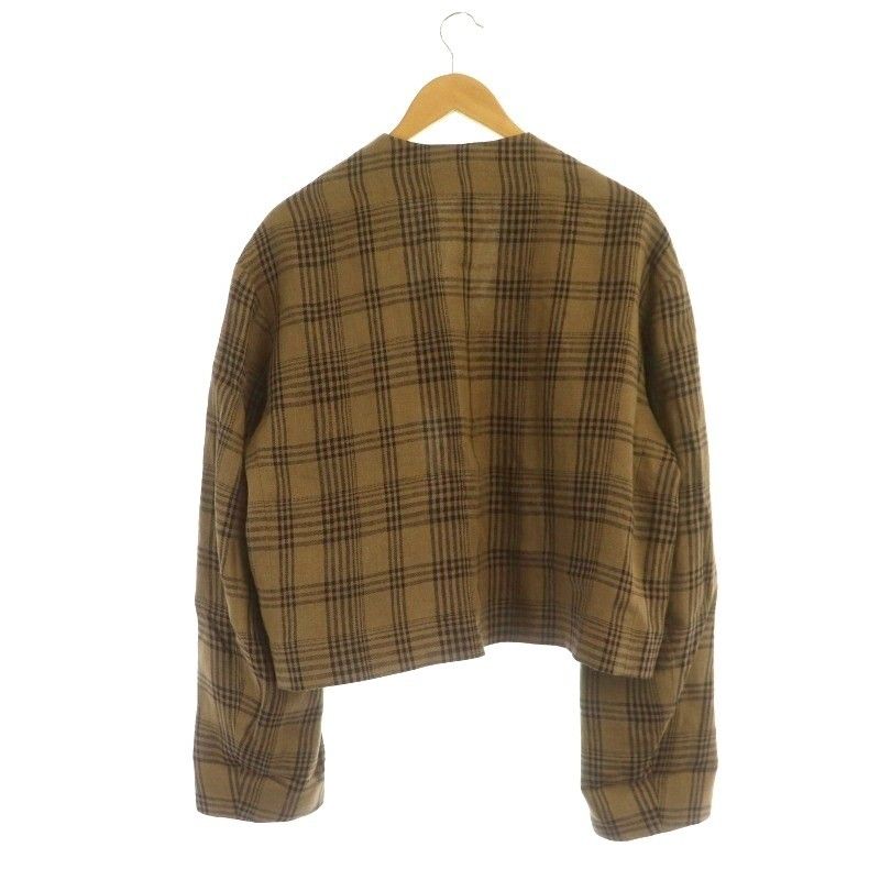 クリスタセヤ CristaSeya 23SS LINEN COLLARLESS CROPPED JACKET