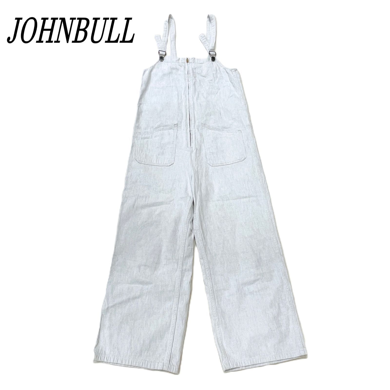 JOHNBULL ジョンブル デニムチューブサロペット S コットン 白系 