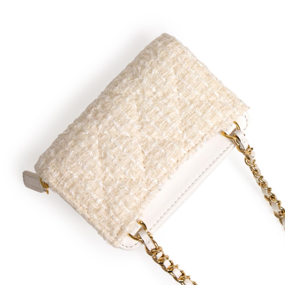 シャネル リボン ミニ ショルダー チェーンウォレット 斜め掛け 財布