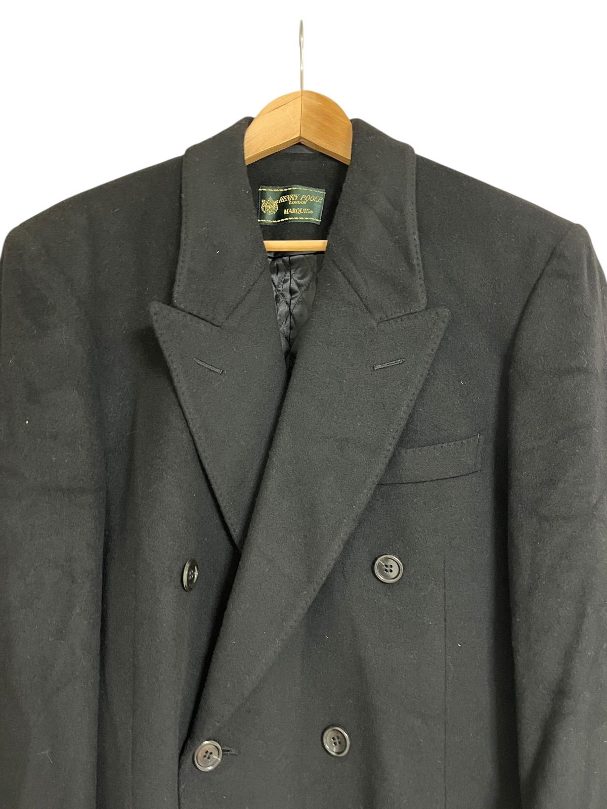 Z1616 HENRY POOLE ヘンリープール カシミヤ100% ロングコート