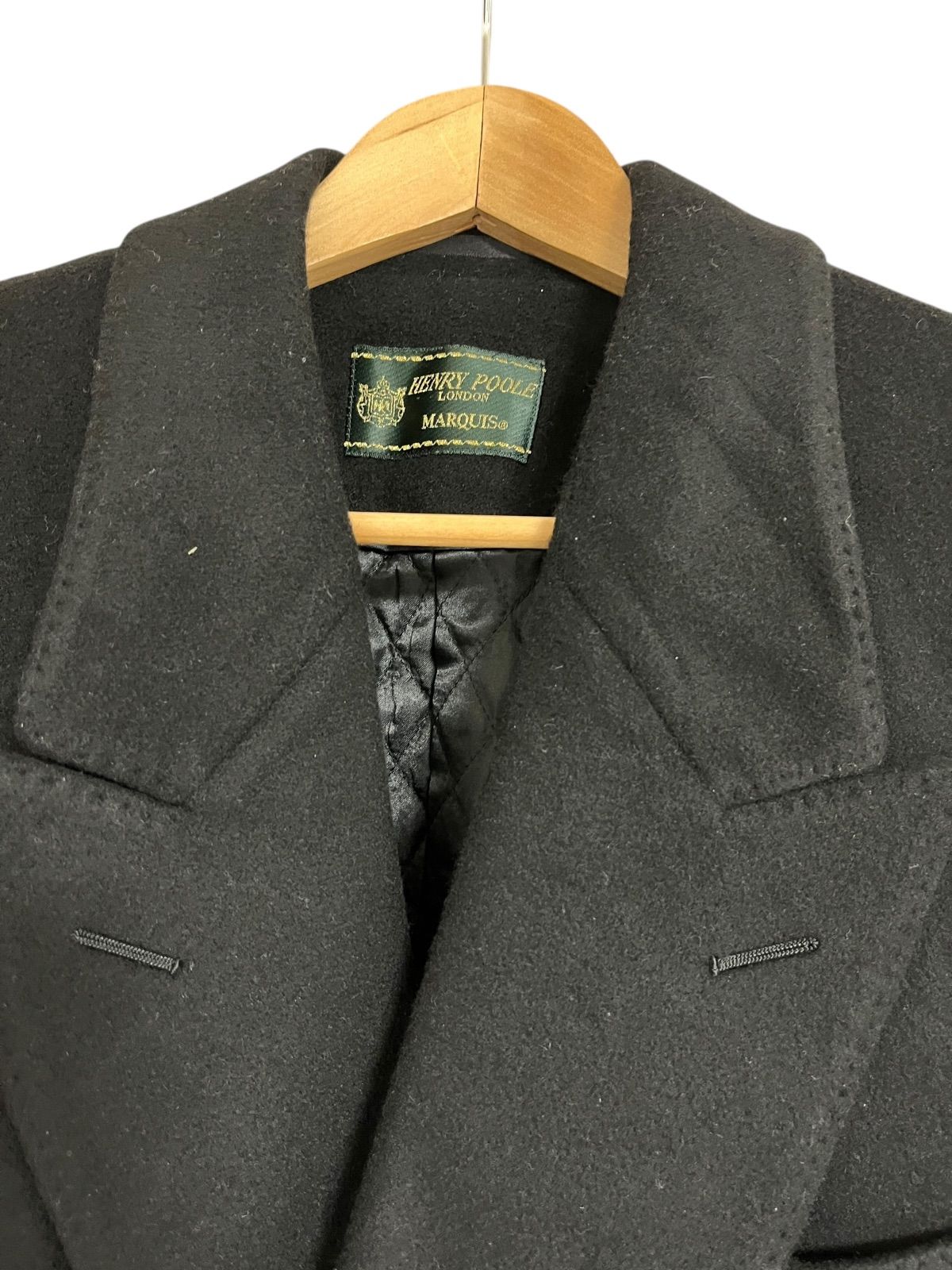 Z1616 HENRY POOLE ヘンリープール カシミヤ100% ロングコート