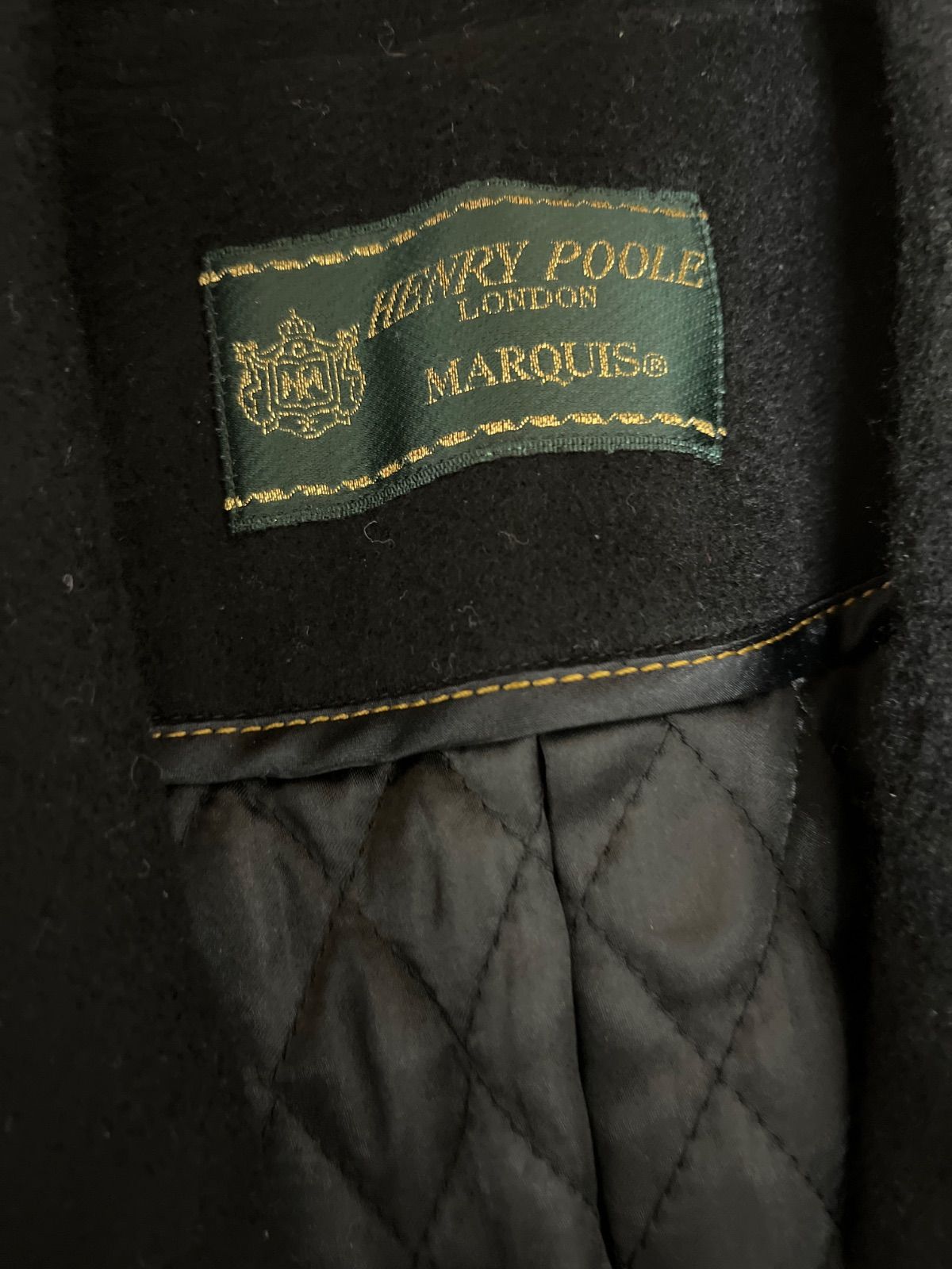 Z1616 HENRY POOLE ヘンリープール カシミヤ100% ロングコート