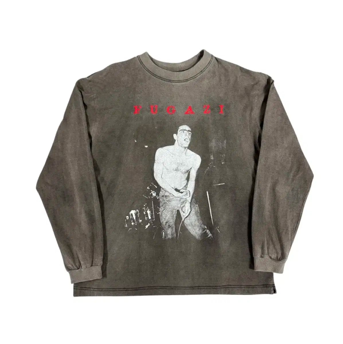 ヴィンテージ 90s プーさん Fugazi Euro Boot ロングスリーブ Tシャツ