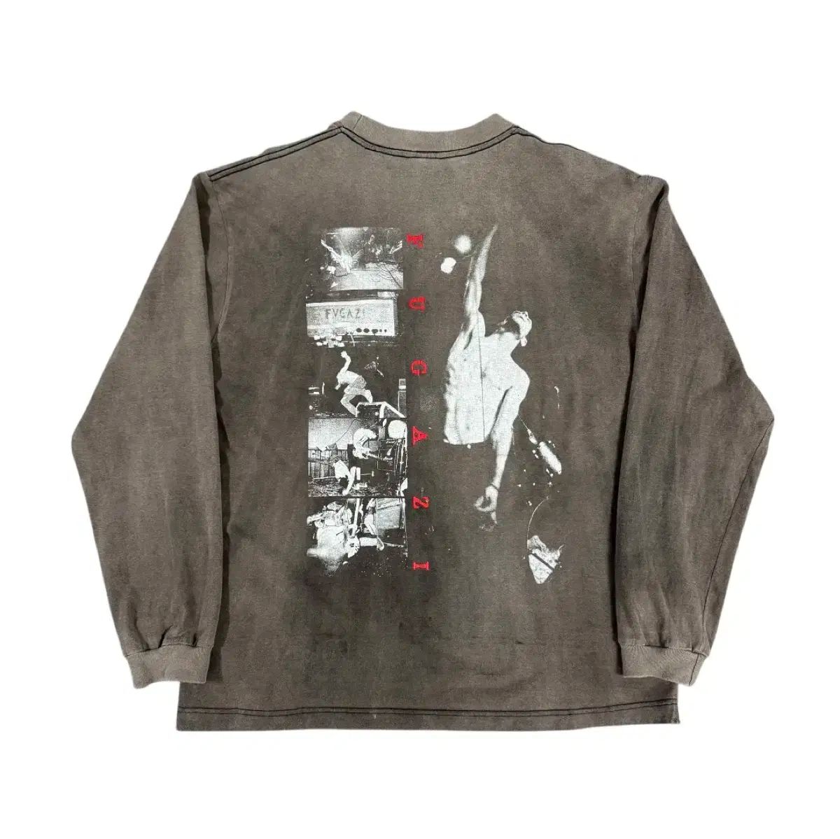 ヴィンテージ 90s プーさん Fugazi Euro Boot ロングスリーブ Tシャツ