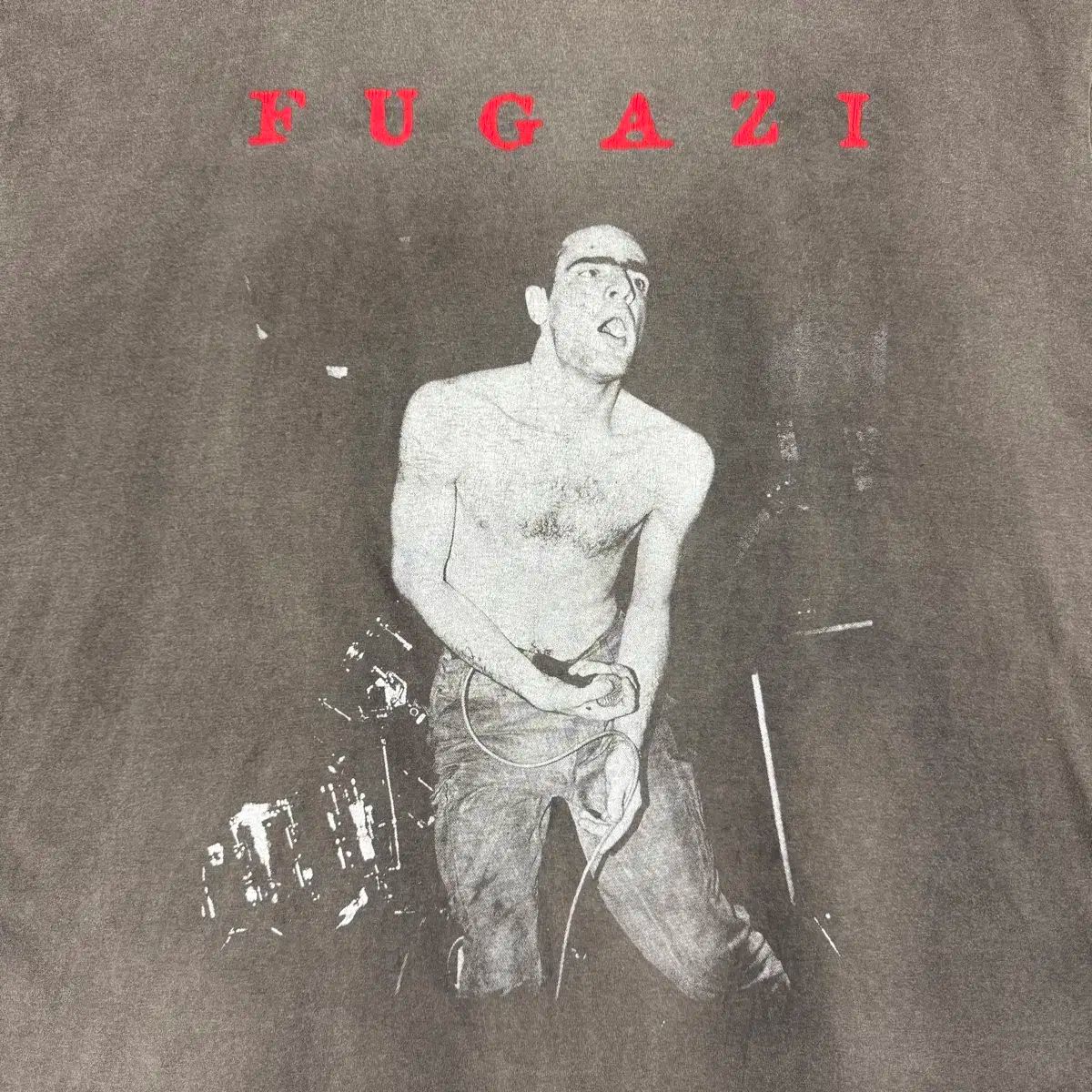 ヴィンテージ 90s プーさん Fugazi Euro Boot ロングスリーブ Tシャツ