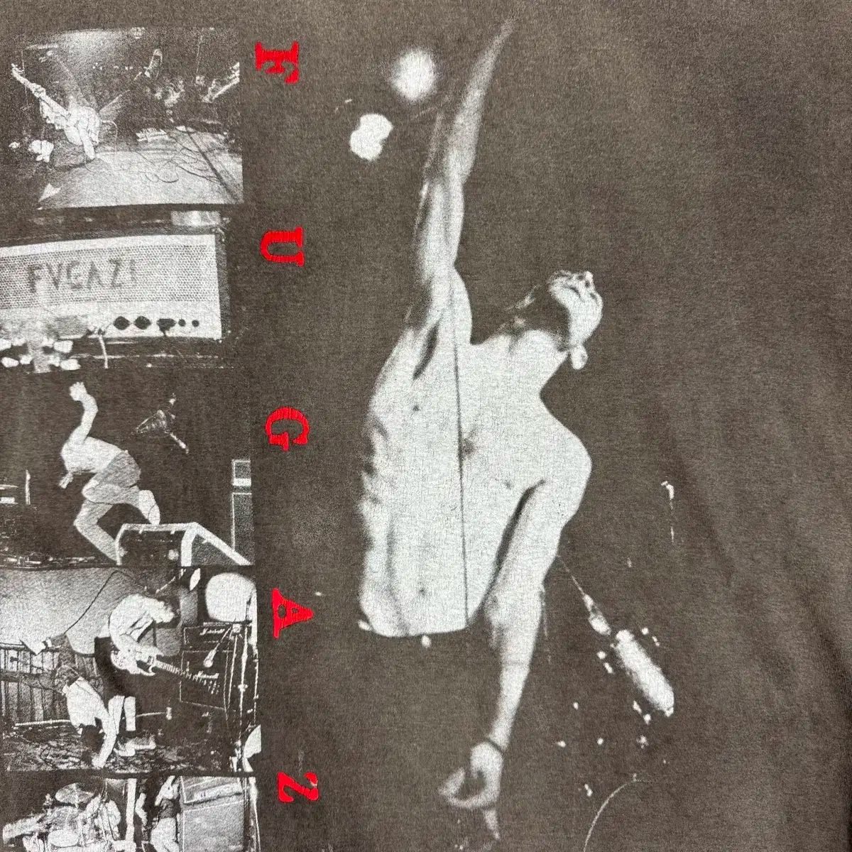 ヴィンテージ 90s プーさん Fugazi Euro Boot ロングスリーブ Tシャツ