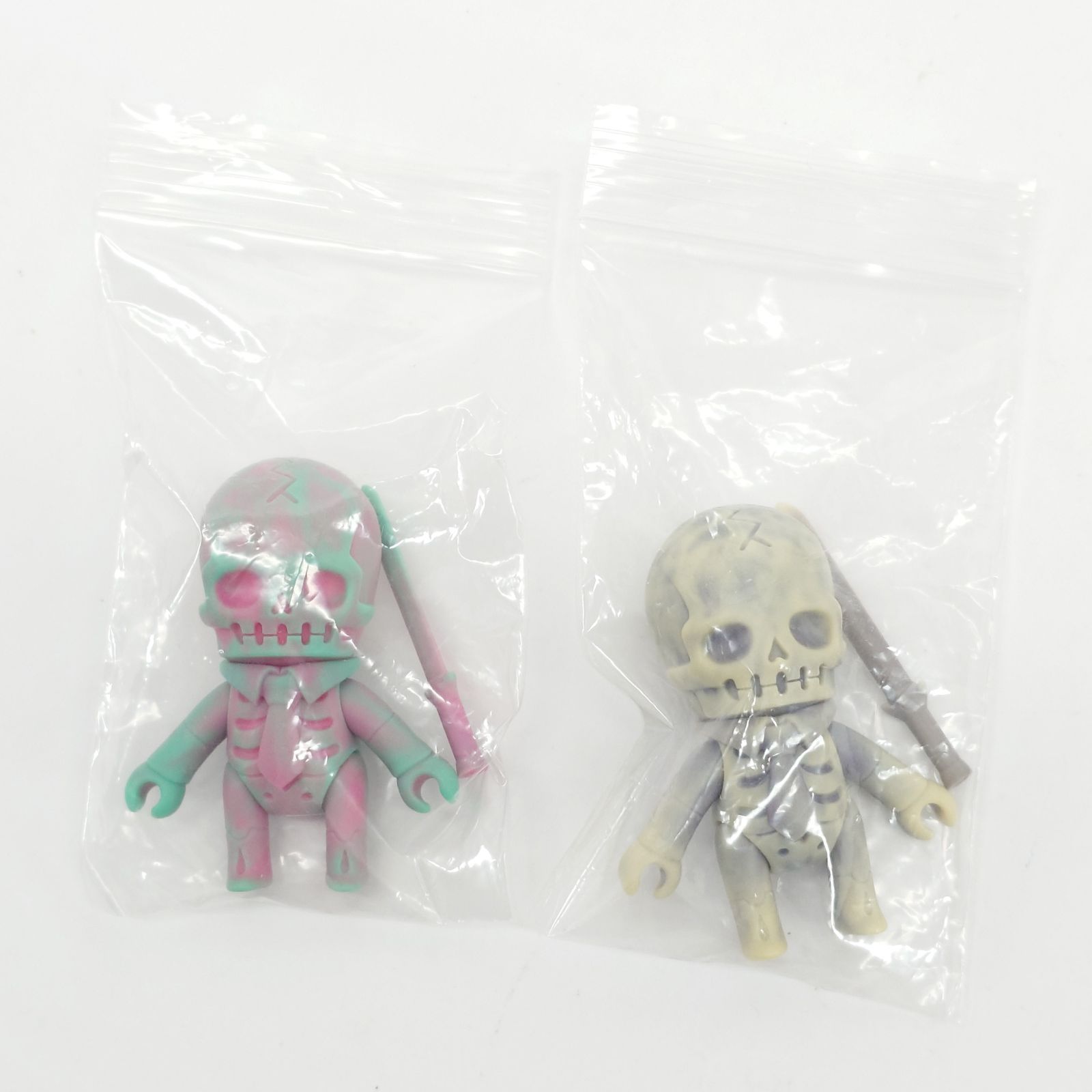 スカルチュラのソフビ ガイコチュ剣士 マーブル 2体セット ソフビ