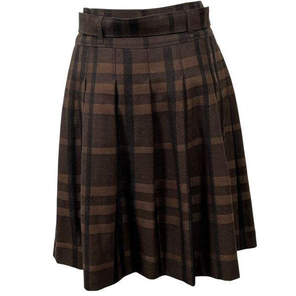 □ バーバリーロンドン BURBERRY LONDON プリーツスカート 膝丈