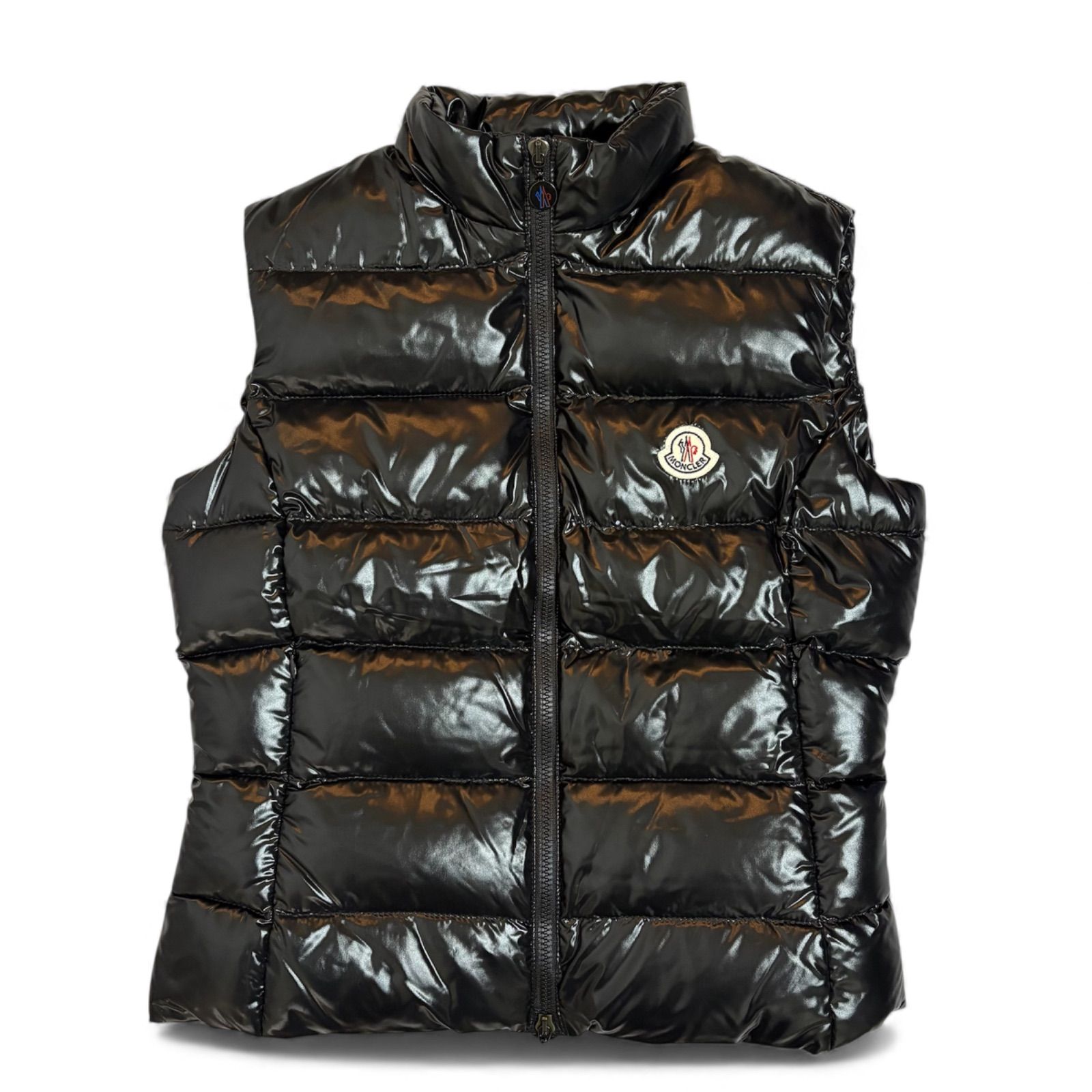 197い　極美品　MONCLER GHANY ダウンベスト　ブラック　シャイニ 極美品✨MONCLER モンクレール ガーニー GHANY GILET ダウンベスト