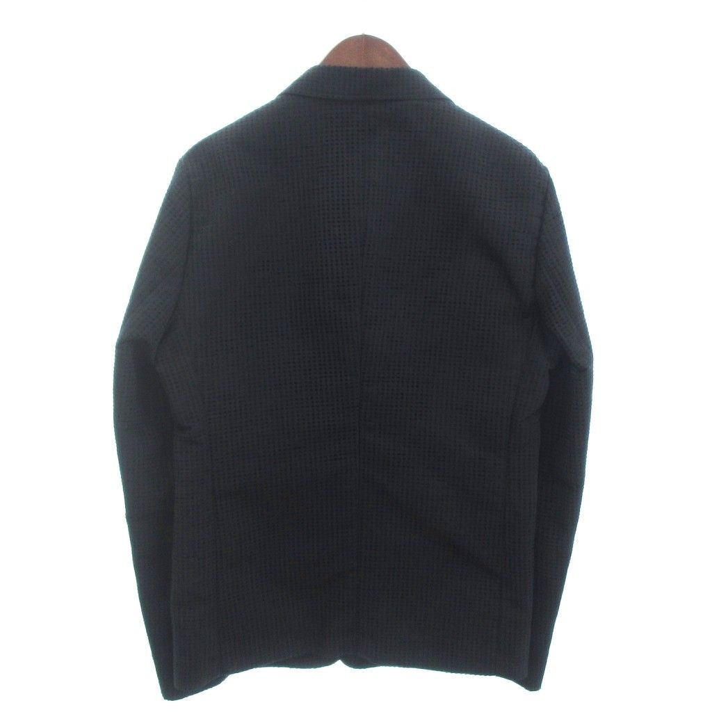 【中古】未使用品 エンポリオアルマーニ テーラードジャケット ブレザー 背抜き ノーベント 1B 91G610 黒 48 メンズ エンポリオアルマーニ EMPORIO ARMANI タグ付き テーラードジャケット