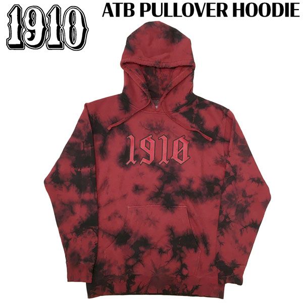 ナインティーンテン エーティービープルオーバーフーディ 1910 ATB PULLOVER HOODIE スノーボード サーフィン スケートボード アパレル ブラックレッド S M L XL XXL