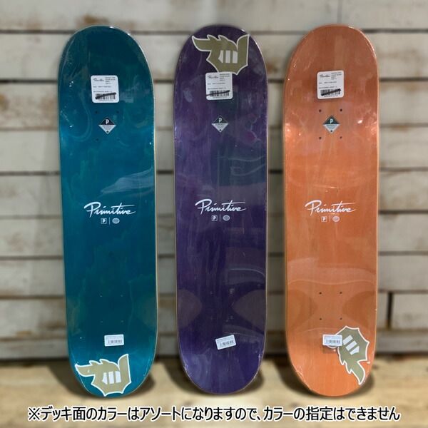 スケボー デッキ プリミティブ キッズ・小柄女子向け PRIMITIVE DIRTY