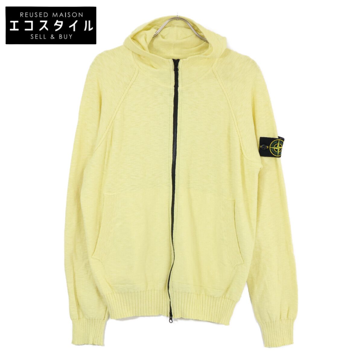 ストーンアイランド ライムイエロー　カーディガン STONE ISLAND ストーンアイランド 【国内正規】7015536B0 Melange Zip