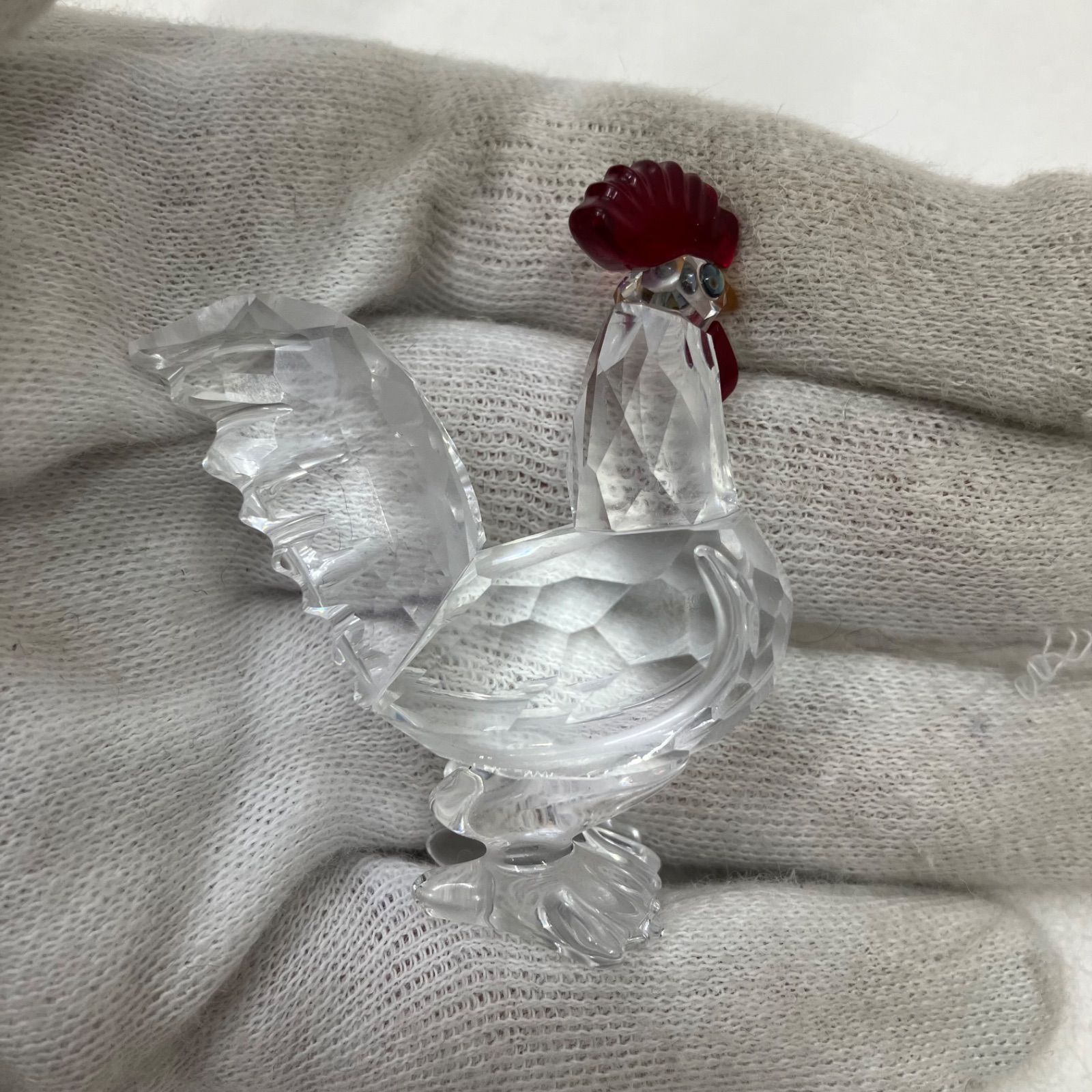 ●美品☆スワロフスキー　SWAROVSKI　鶏　にわとり　置物　フィギュリン ○美品☆スワロフスキー SWAROVSKI 鶏 にわとり 置物 フィギュリン