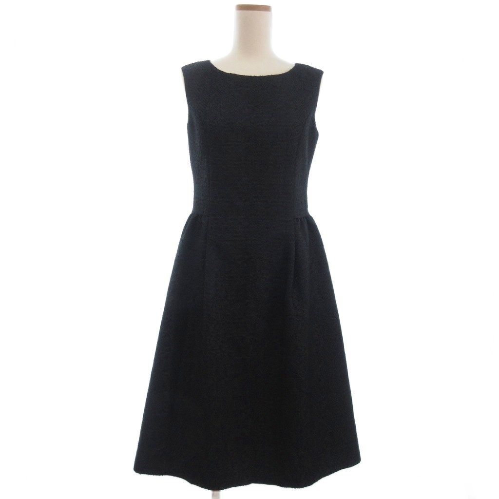 ルネ Rene TISSUE ツイード ノースリーブ ワンピース イタリア製生地