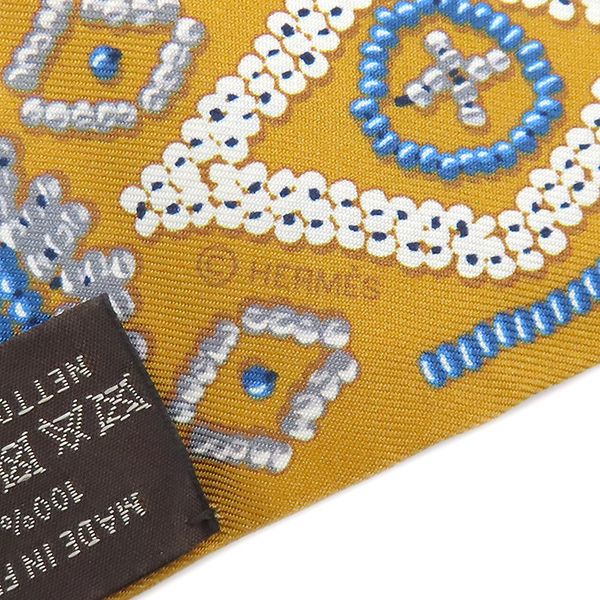 エルメス HERMES スカーフ ツイリー シルク ミール×ブルージーン
