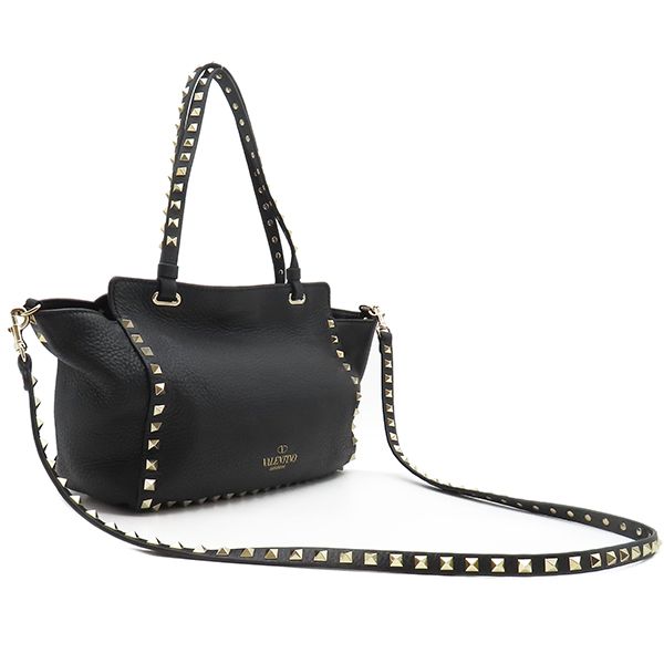 ヴァレンティノ　2way ロックスタッズ　レザーバッグ VALENTINO / ヴァレンティノ | ロックスタッズ レザー 2way ショルダー