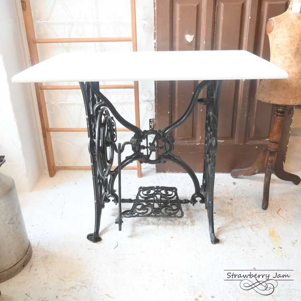 L3103-54 英国アンティーク ミシン台 デスク 勉強机 パソコン台 サイド