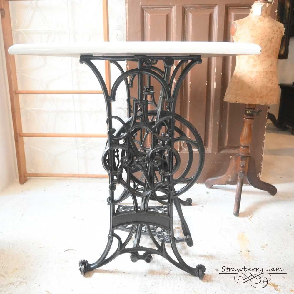 L3103-54 英国アンティーク ミシン台 デスク 勉強机 パソコン台 サイド