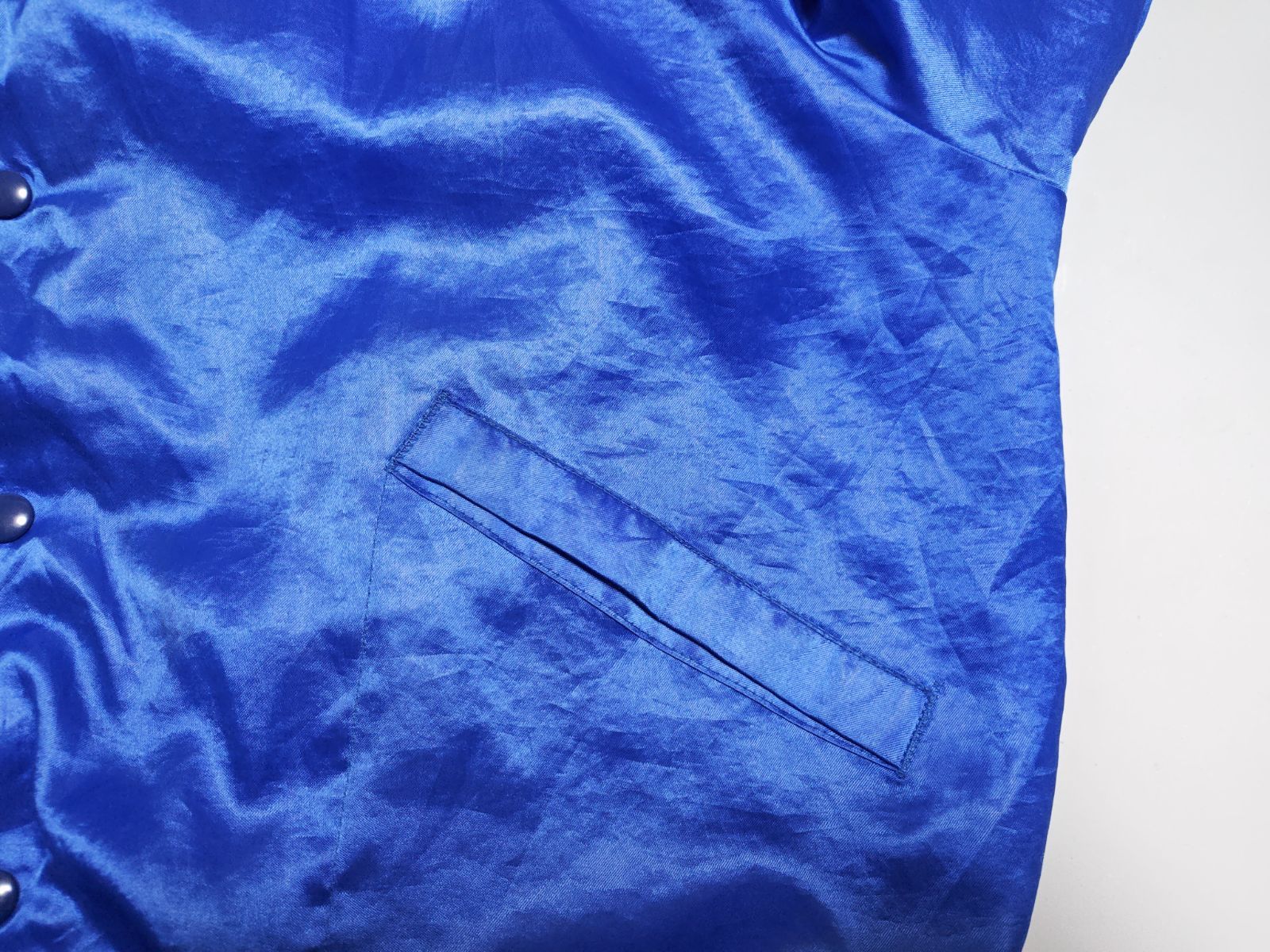 80s USA製 PRO FIT WERNER ENTERPRISES 企業刺繍 ナイロンサテン 