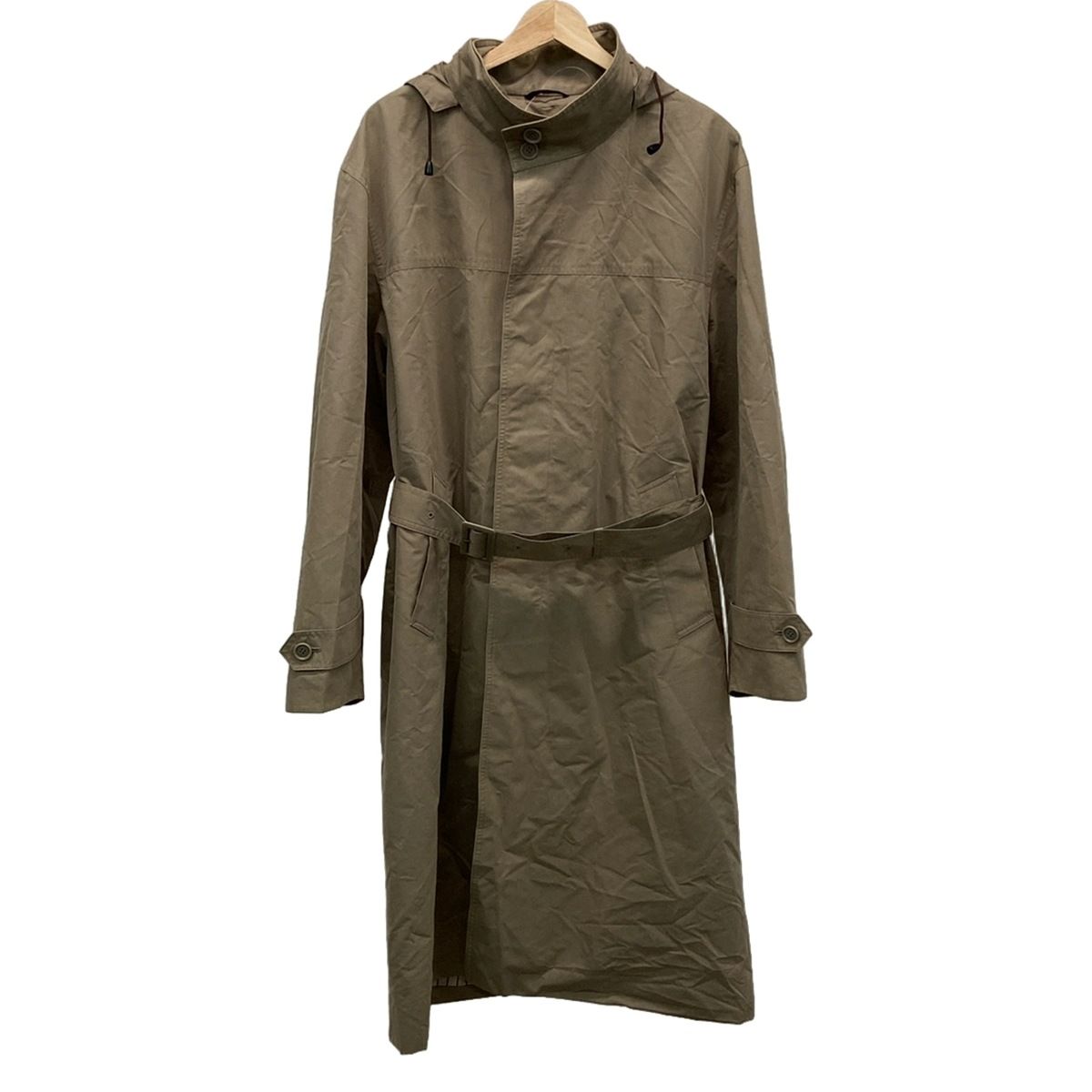 GRACE CONTINENTAL グレースコンチネンタル 長袖 フード付き レザーコート 36 ブラウン 羊革 レディース GRACE CONTINENTAL グレースコンチネンタル 長袖 フード付き レザー