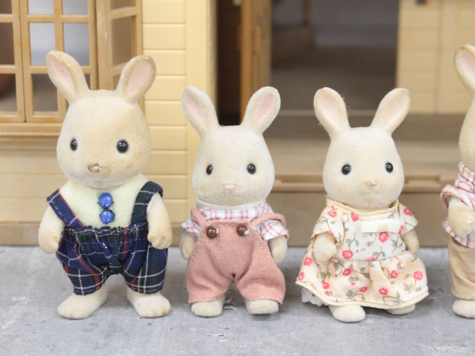 行董 シルバニアファミリー 緑の丘のすてきなお家 家具家電付 ベッド ドレッサー バスルーム AE 0 U 24