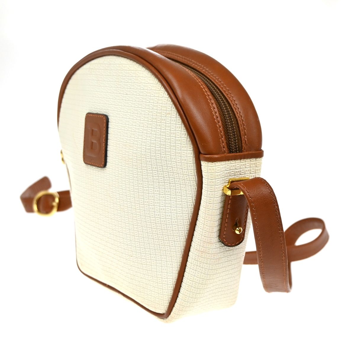 BALLY バリー ショルダーバッグ ホワイト レザー 08BS350 - メルカリ