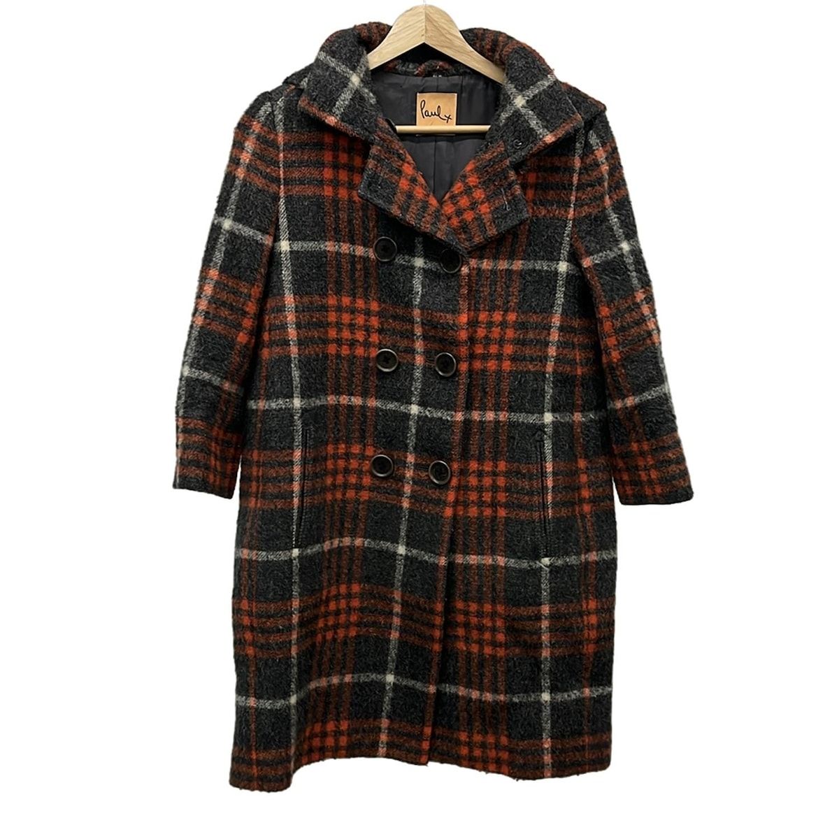 ポールスミスプラス コート サイズ40 L レディース美品 - ダークグレー