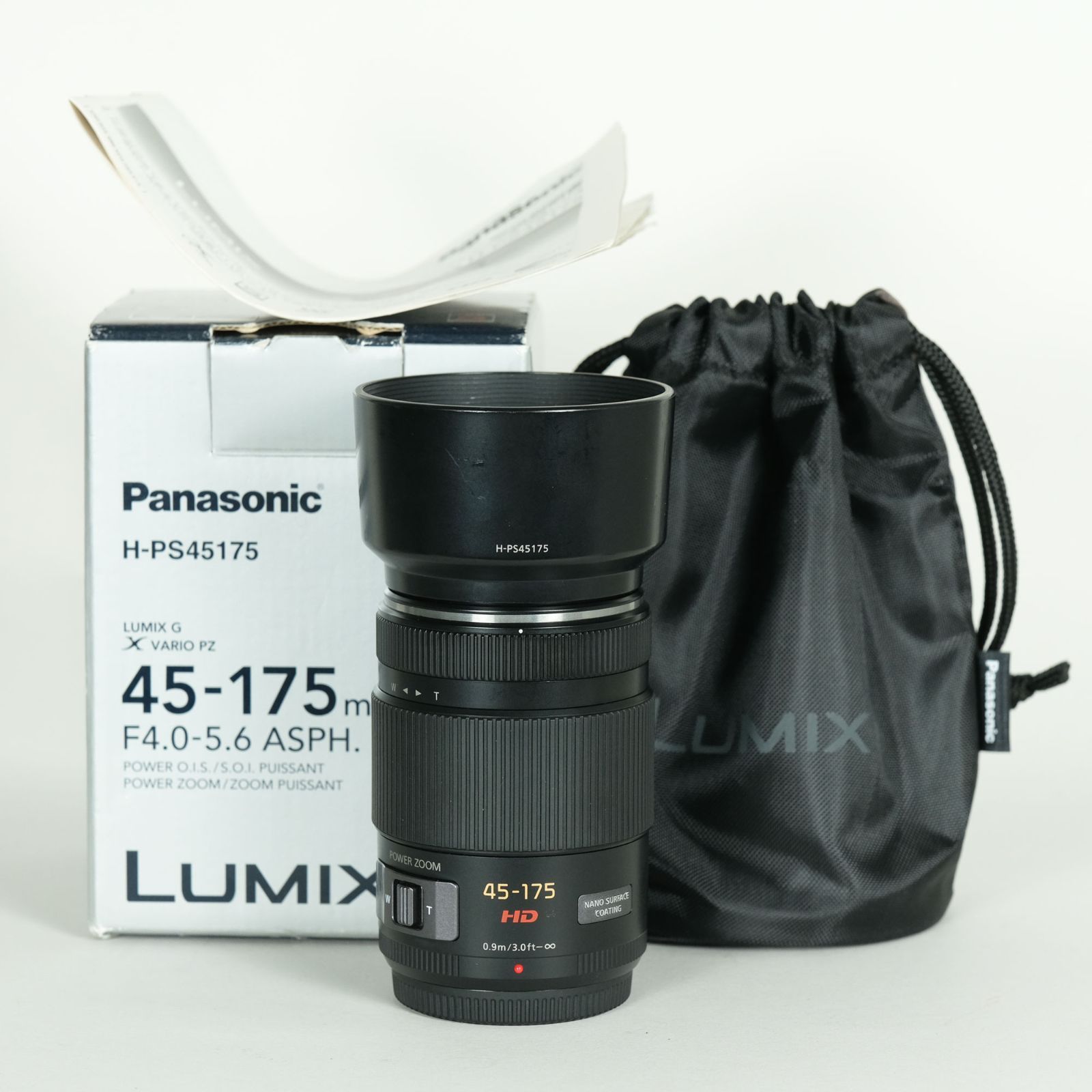美品] Panasonic LUMIX G X VARIO PZ 45-175mm / F4.0-5.6 ASPH