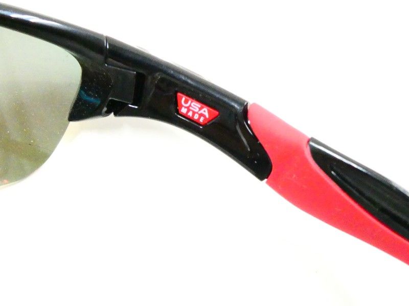 美品 OAKLEY オークリー ハーフジャケット サングラス 赤 レッド テニス用OAKLEY-オークリー-HALF JACKET 2.0【ハーフジャケット】度