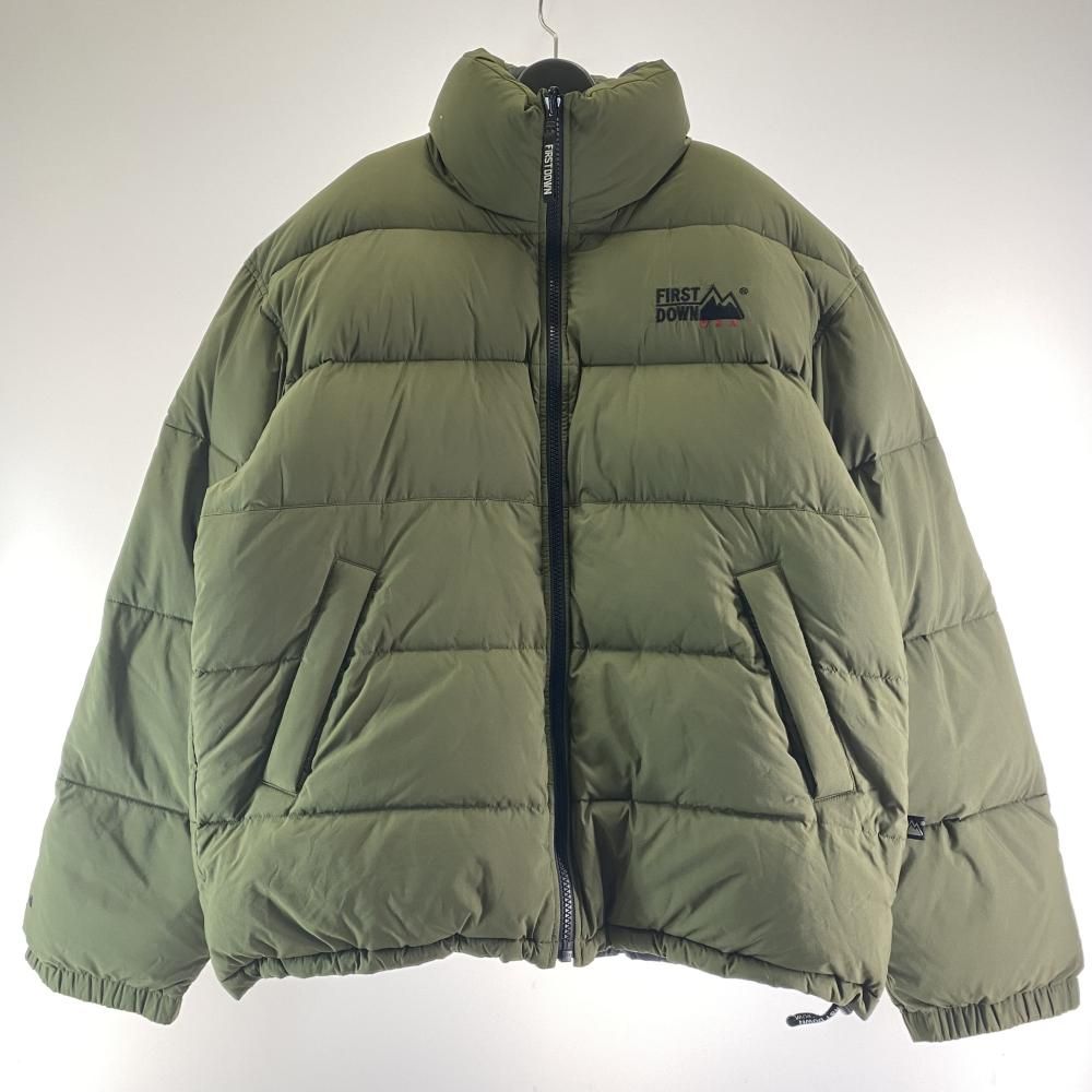 中古】FIRST DOWN リバーシブルダウンジャケット サイズ2L カーキ