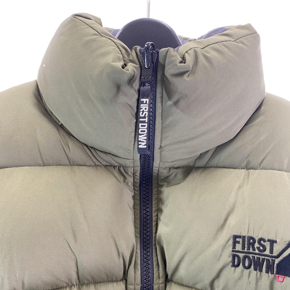 中古】FIRST DOWN リバーシブルダウンジャケット サイズ2L カーキ