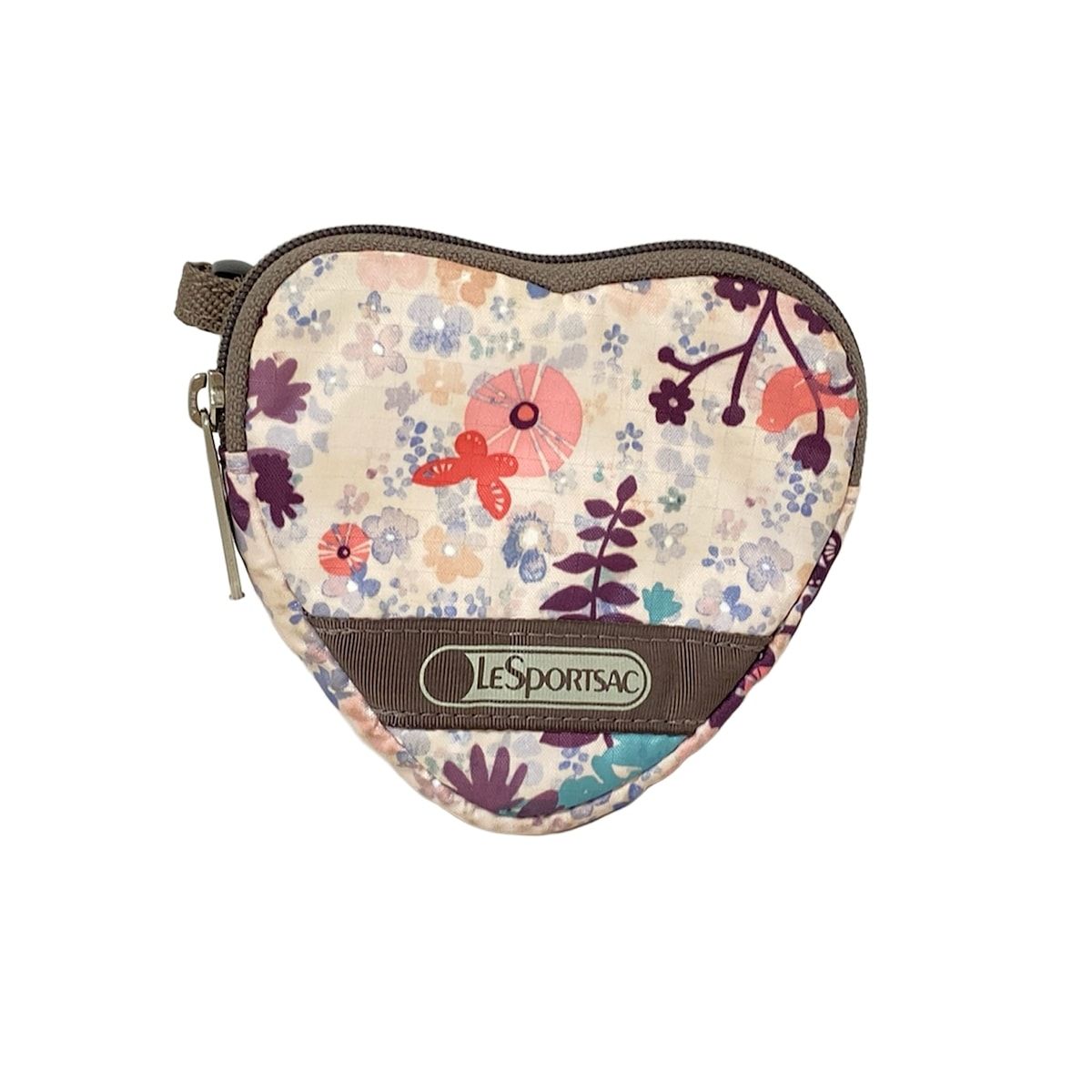 LESPORTSAC(レスポートサック) コインケース - ライトピンク×パープル×マルチ 花柄/バタフライ(蝶)/ハート 3356 ファッション  LESPORTSAC(レスポートサック) コインケース美品 - 黒×パープル×マルチ フラワー(花)