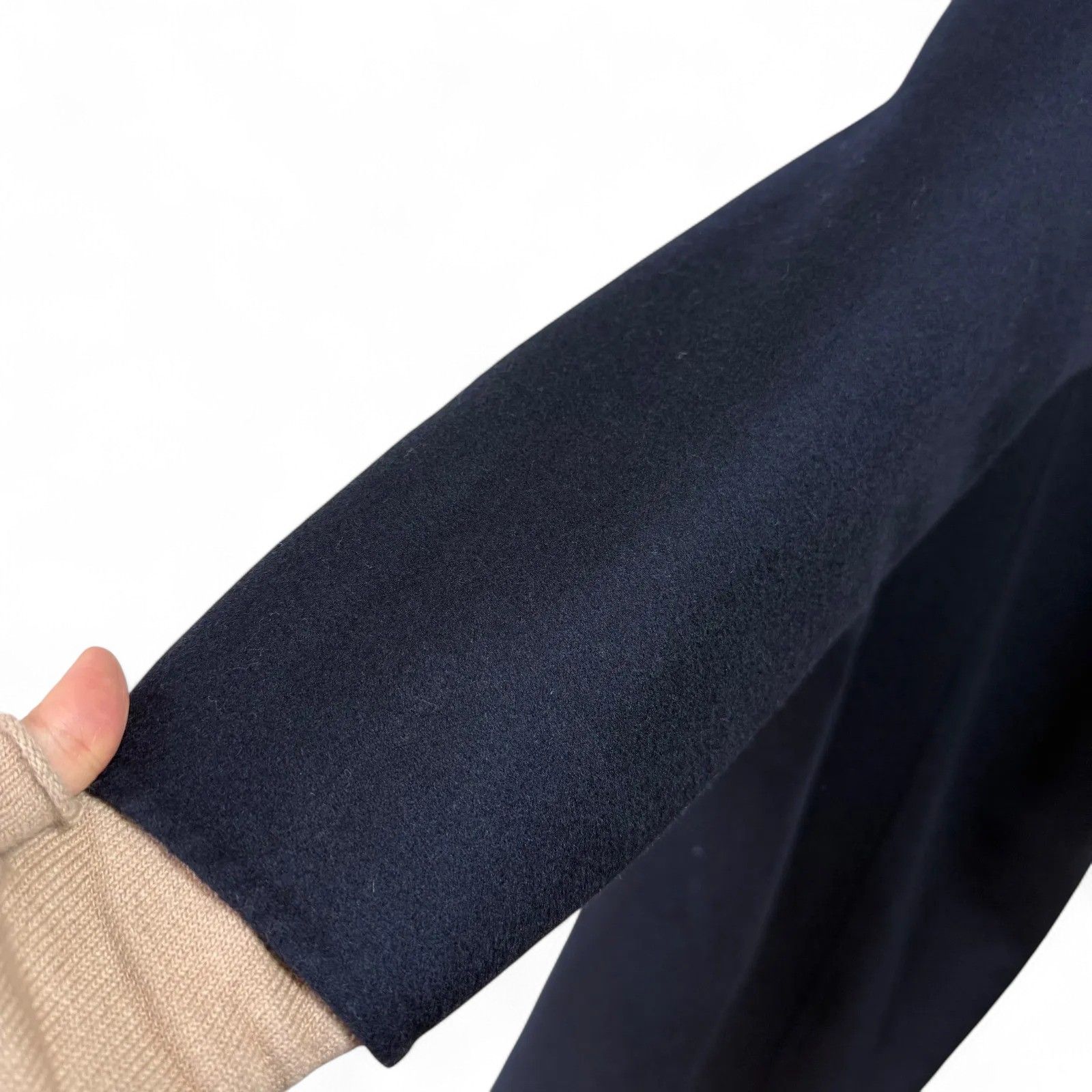 極美品 AVA ADORE ショールカラーコート ダブルフェイス ウール100