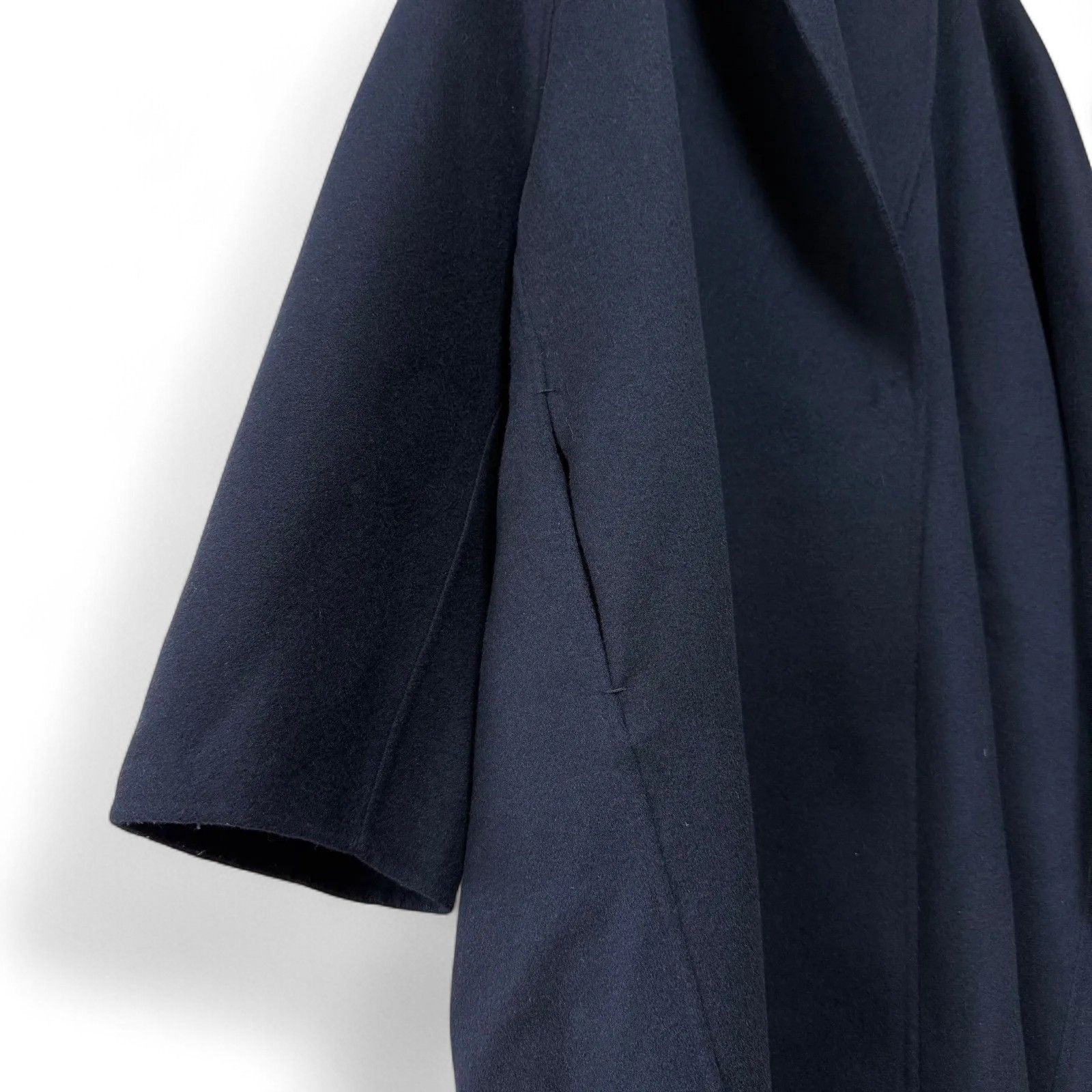 極美品 AVA ADORE ショールカラーコート ダブルフェイス ウール100