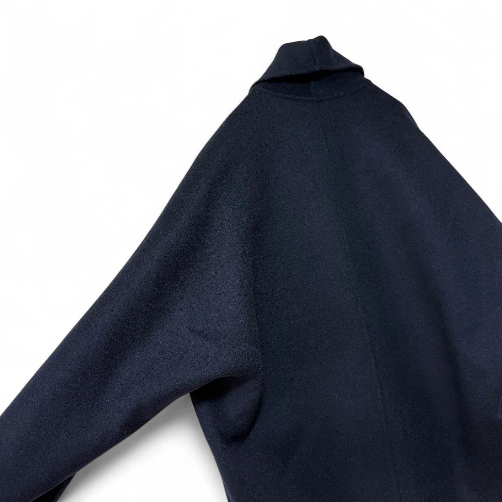 極美品 AVA ADORE ショールカラーコート ダブルフェイス ウール100