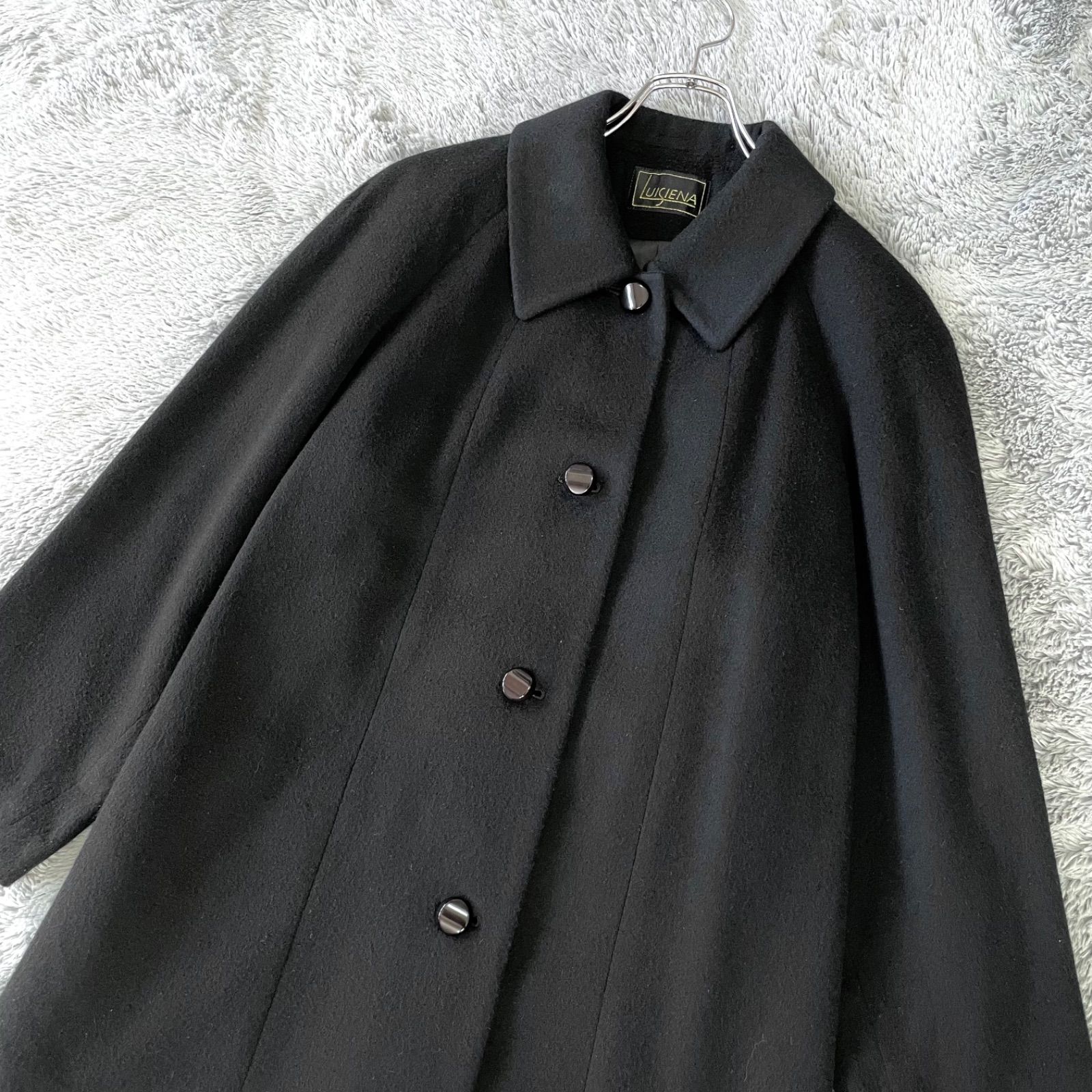 良品】極美品✨カシミヤ100% ステンカラーコート バルマカーンコート