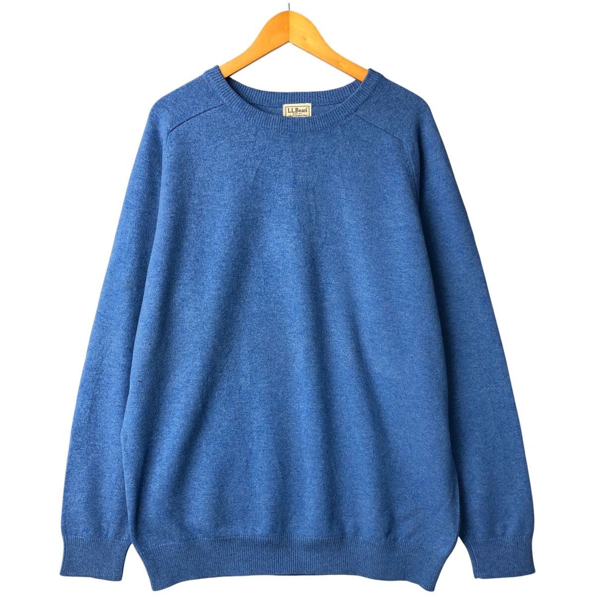 【L.L.Bean】USA製レザーハンドルトートバッグ　新品未使用 西川 特選高級毛布 ウール100%