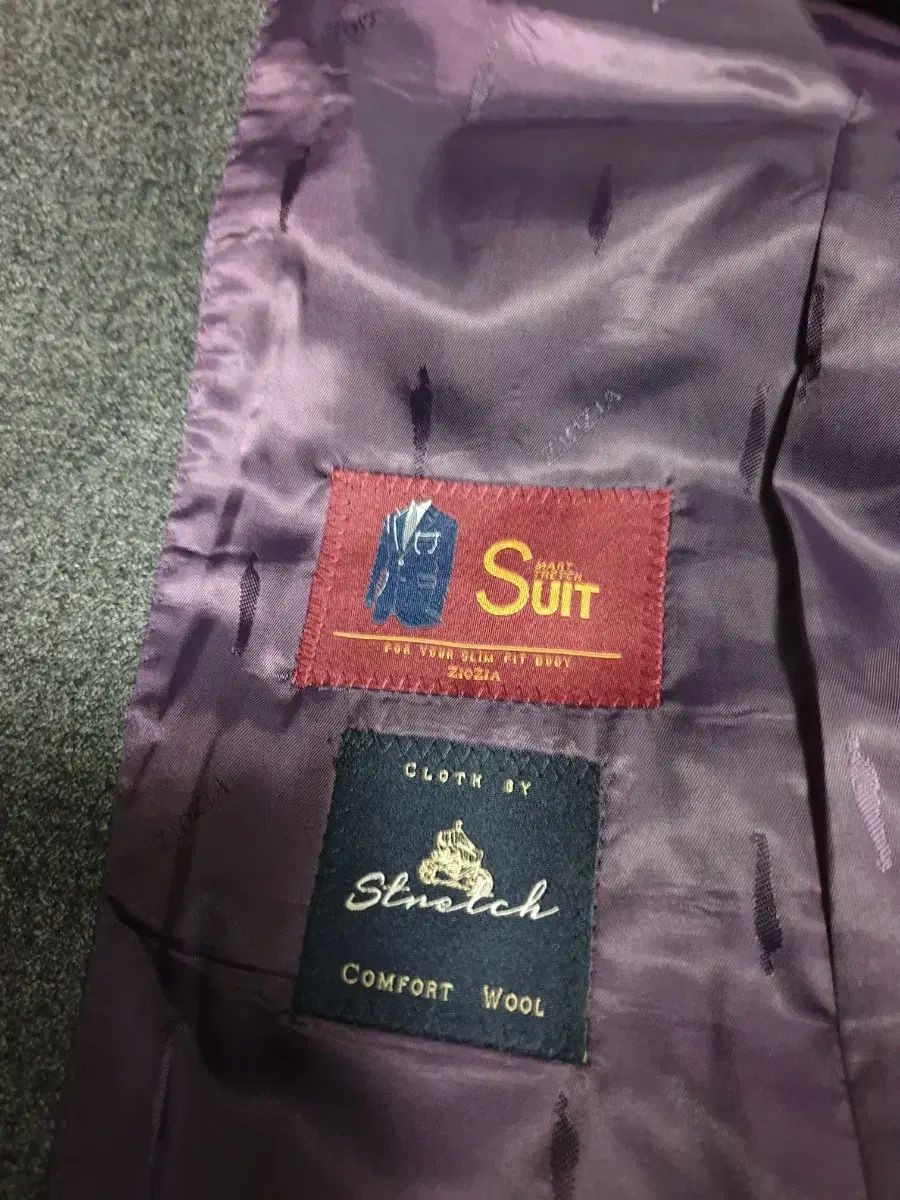 ZIOZIA ウール97% スーツフィット ブレーザー ミディアムグレー (100)