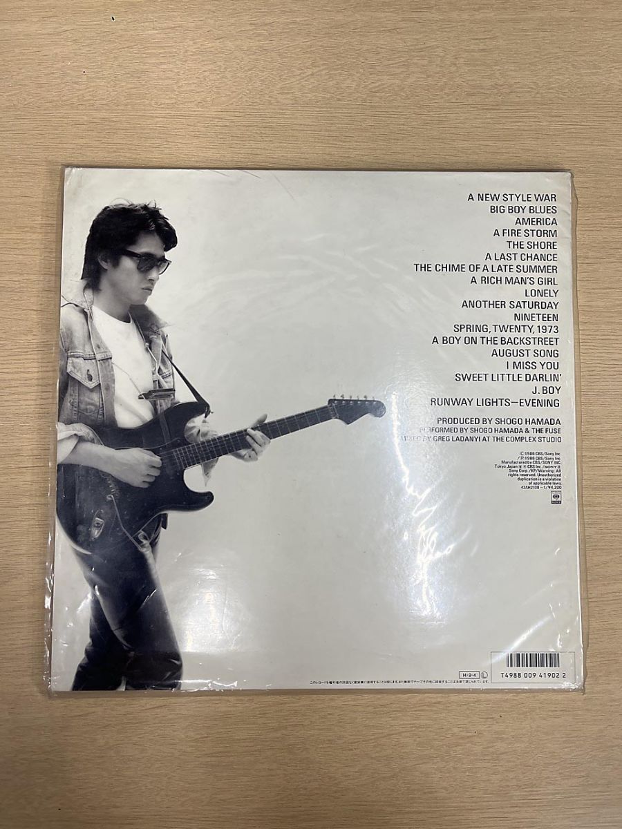 現状品 浜田省吾 レコード J.BOY 42AH2100