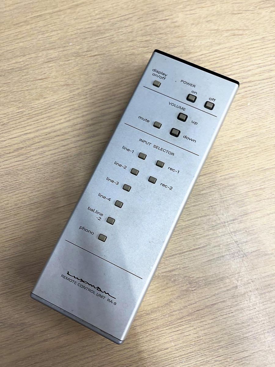 LUXMAN ラックスマン オーディオ リモコン RA 9