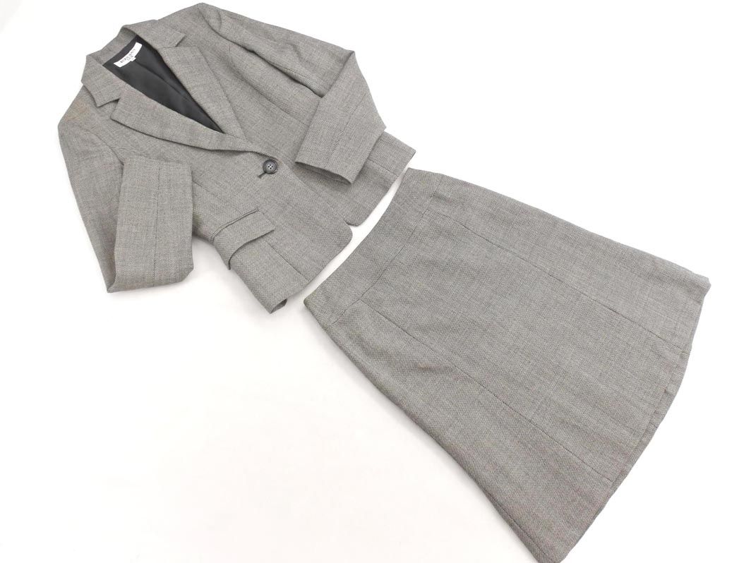 ナチュラルビューティーベーシック　スーツ　スカートスーツ　セットアップ NATURAL BEAUTY BASIC ナチュラルビューティーベーシック ウール100