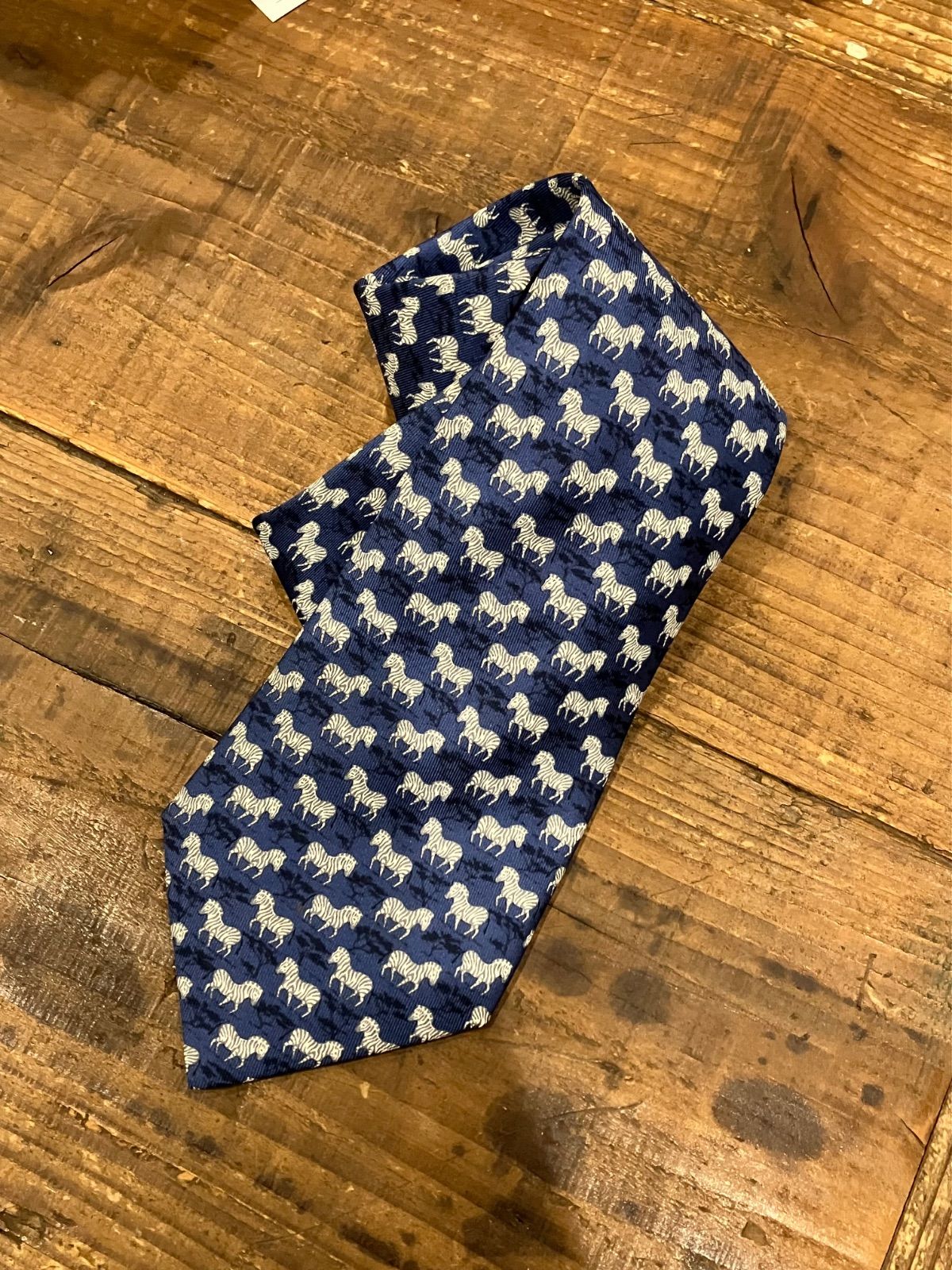 HERMES ネクタイ シマウマ シルク フランス製 - メルカリ