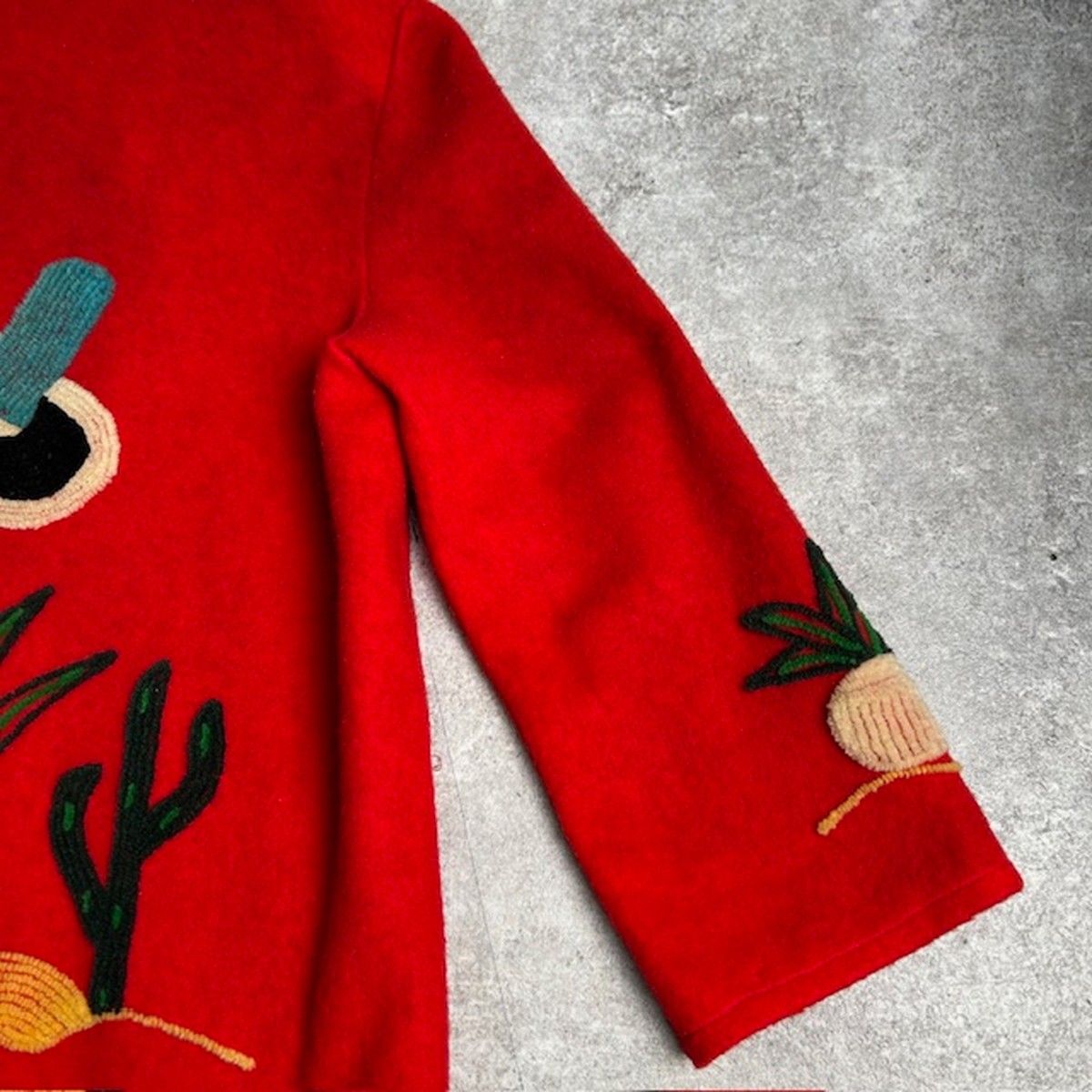 50's 60's La Muchacha ウール メキシカンジャケット サボテン 植物